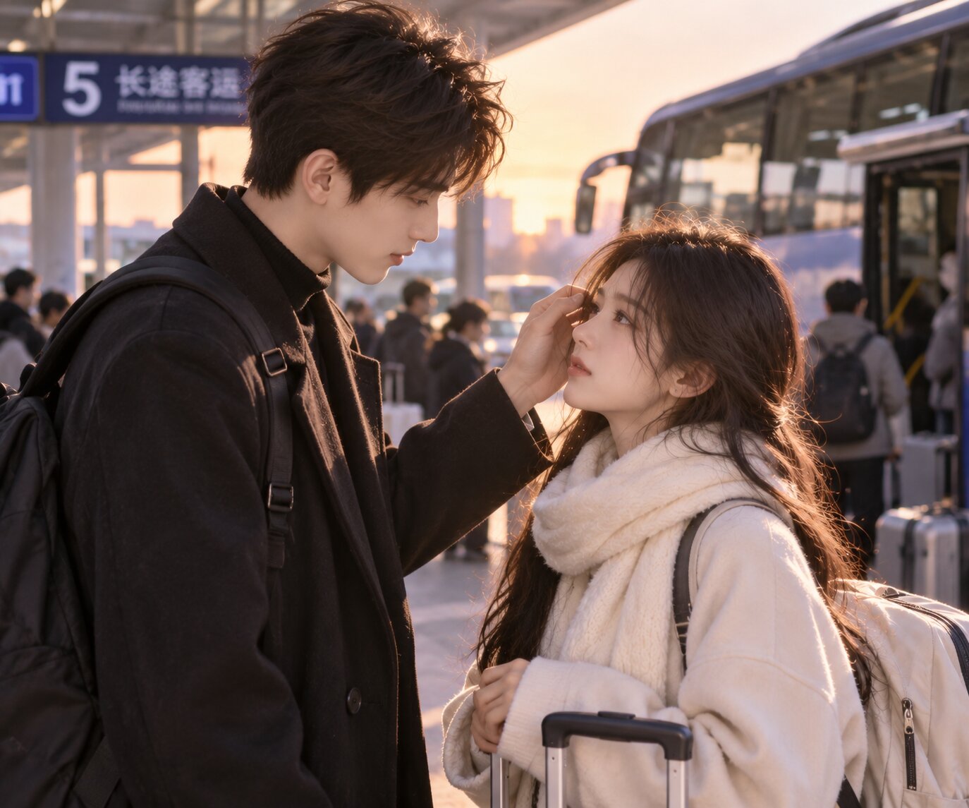 Bến xe trở thành nơi lưu giữ những lần gặp gỡ và chia xa của Liễu Địch với Chương Ngọc trong những năm tháng tuổi trẻ