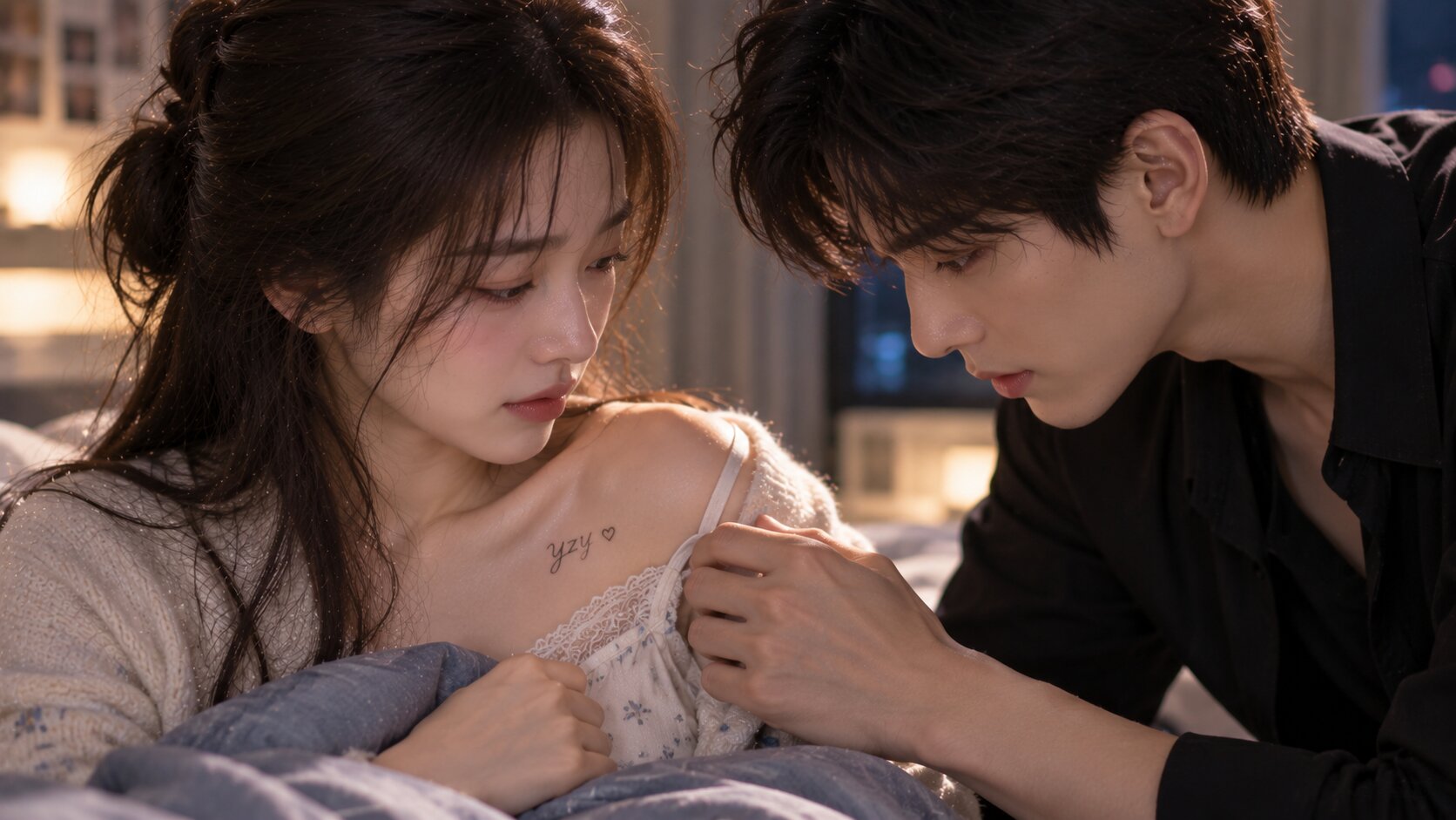 Một hình xăm nhỏ khiến Dư Châu Dạ lần đầu chạm đến bí mật tình cảm mà Phó Uyển Hòa đã che giấu