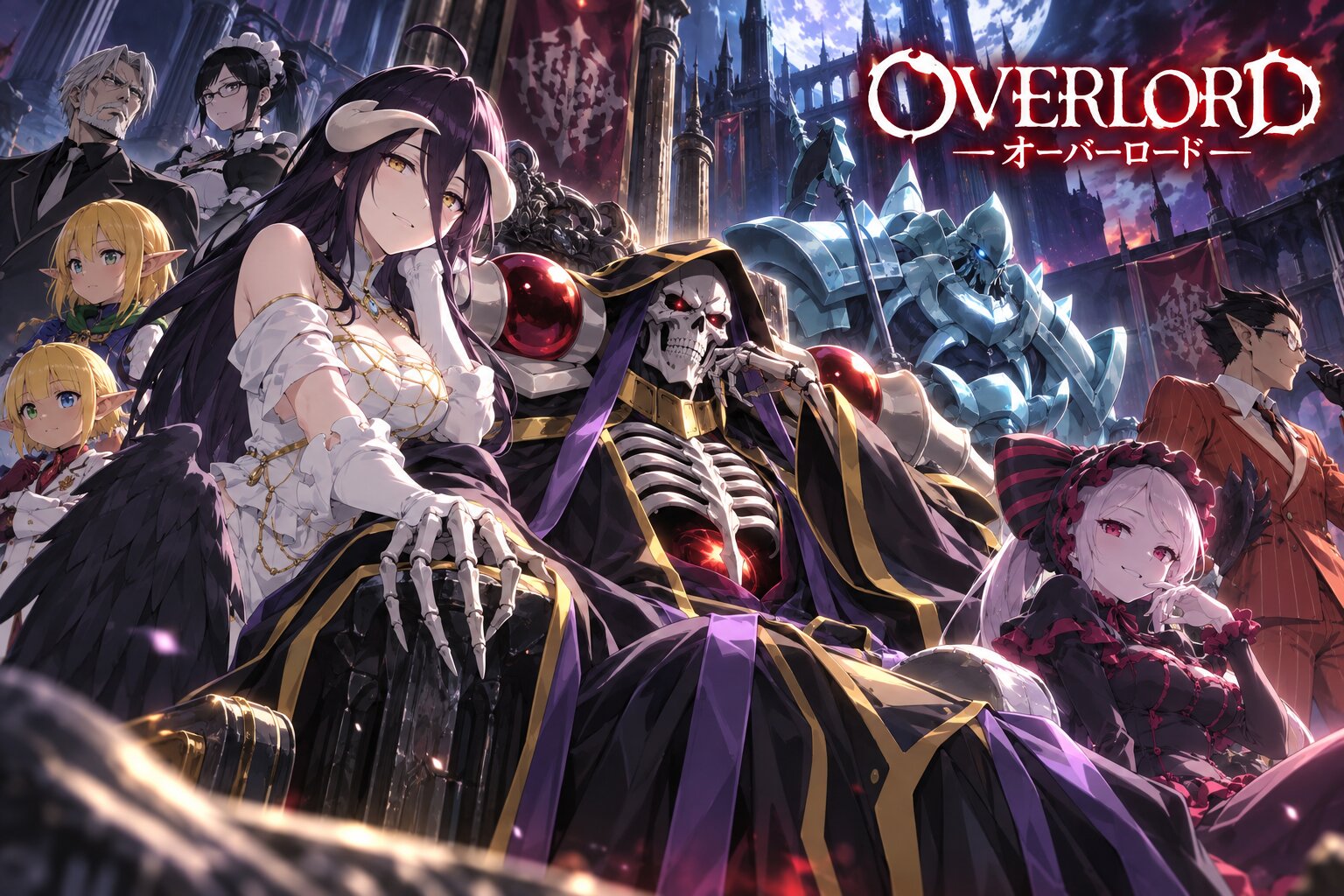 Overlord kể hành trình Momonga mắc kẹt trong thế giới game và trở thành vị thống trị Nazarick với sức mạnh vượt trội