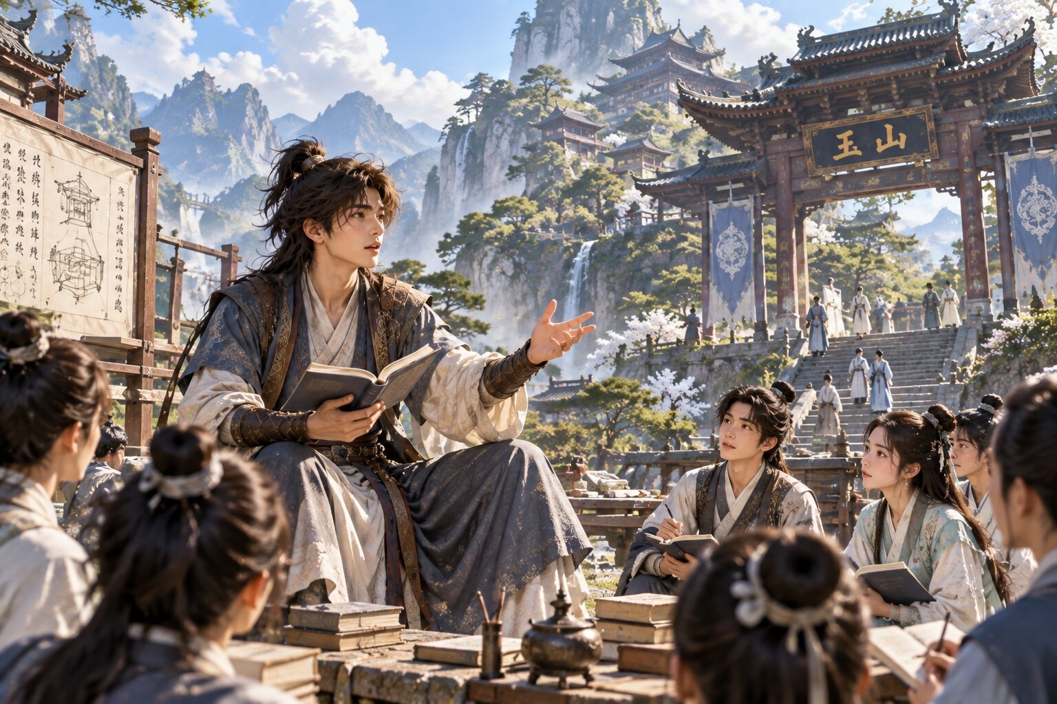 Ngọc Sơn trở thành nơi Vân Diệp truyền lại kiến thức và gieo những tư tưởng mới cho thế hệ trẻ của Đại Đường