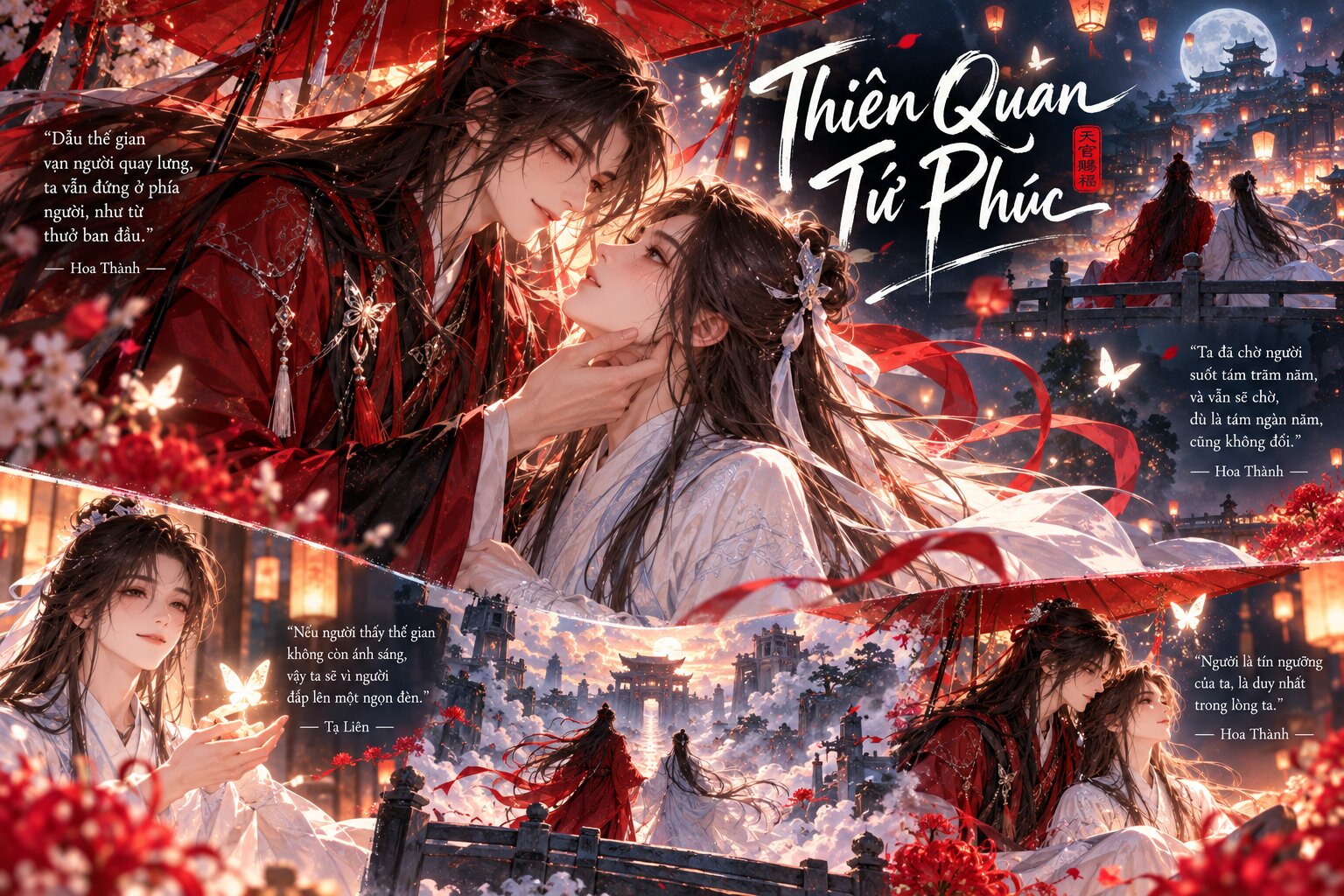 Giữa ba cõi rộng lớn, Tạ Liên và Hoa Thành cùng vượt qua muôn vàn thử thách, tạo nên câu chuyện sâu sắc và khó quên
