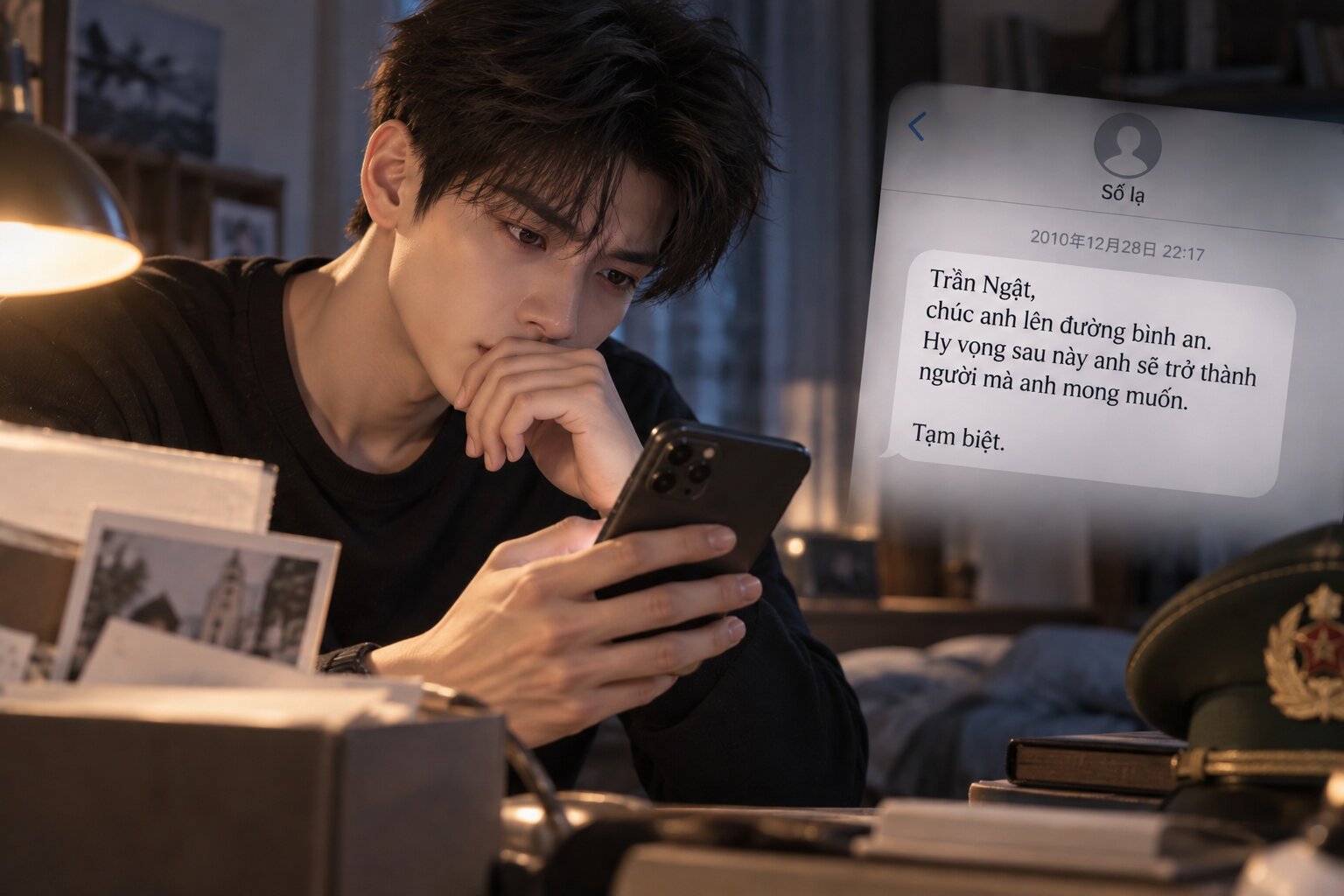 Nhiều năm sau, Trần Ngật cuối cùng cũng biết tin nhắn mình từng xóa chính là lời từ biệt Nguyễn Miên gửi cho anh năm 17 tuổi