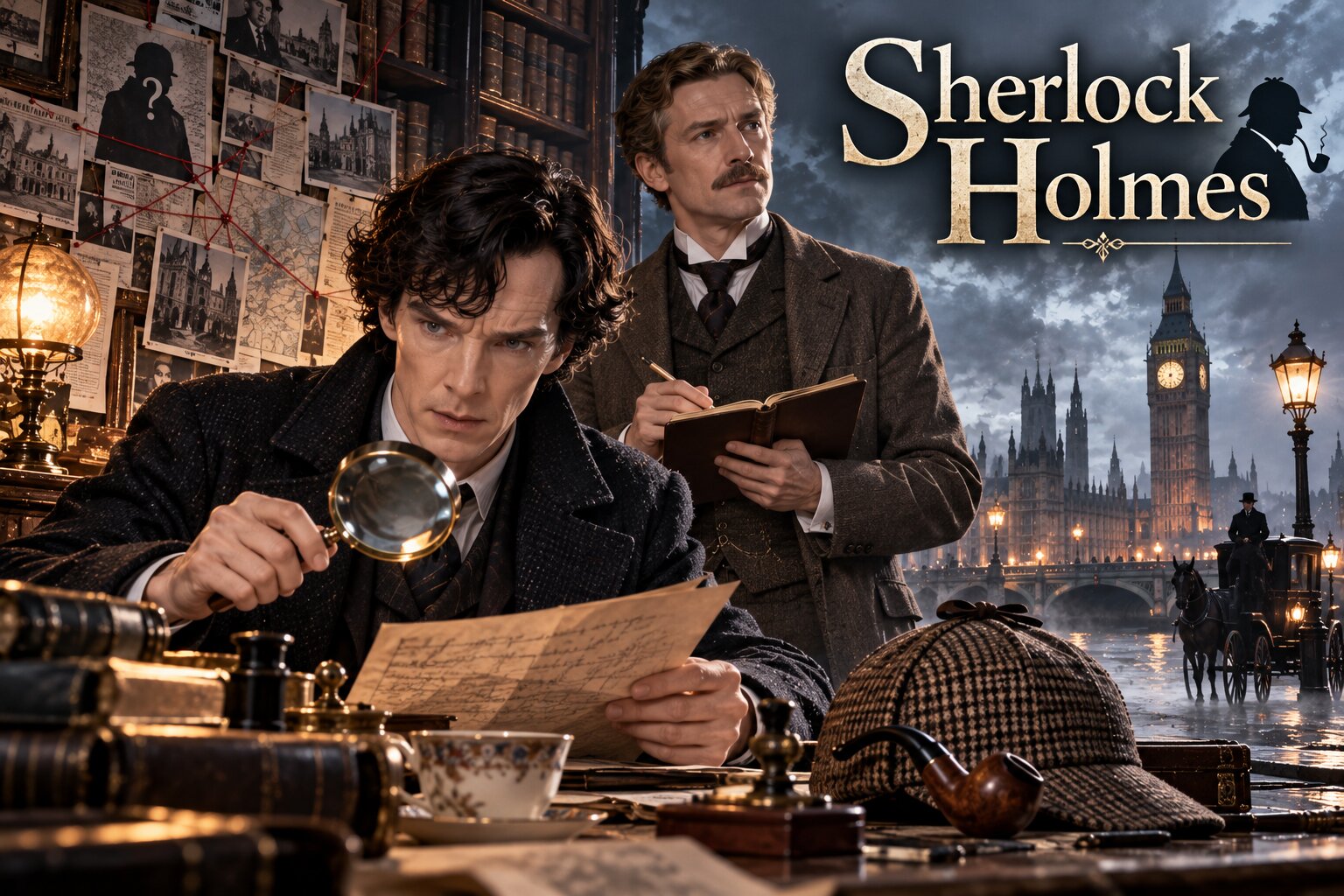Sherlock Holmes theo chân vị thám tử thiên tài cùng bác sĩ Watson giải mã những vụ án bí ẩn bằng suy luận sắc bén