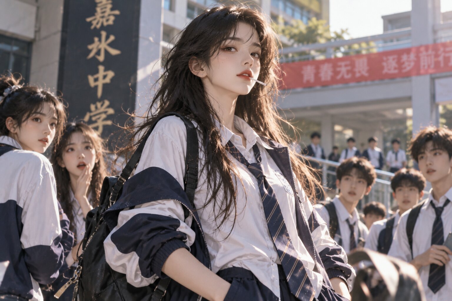 Đường Nhân nổi tiếng khắp trường Gia Thủy bởi vẻ ngoài xinh đẹp, thành tích tốt nhưng tính cách ngang tàng và không ngại gây chuyện