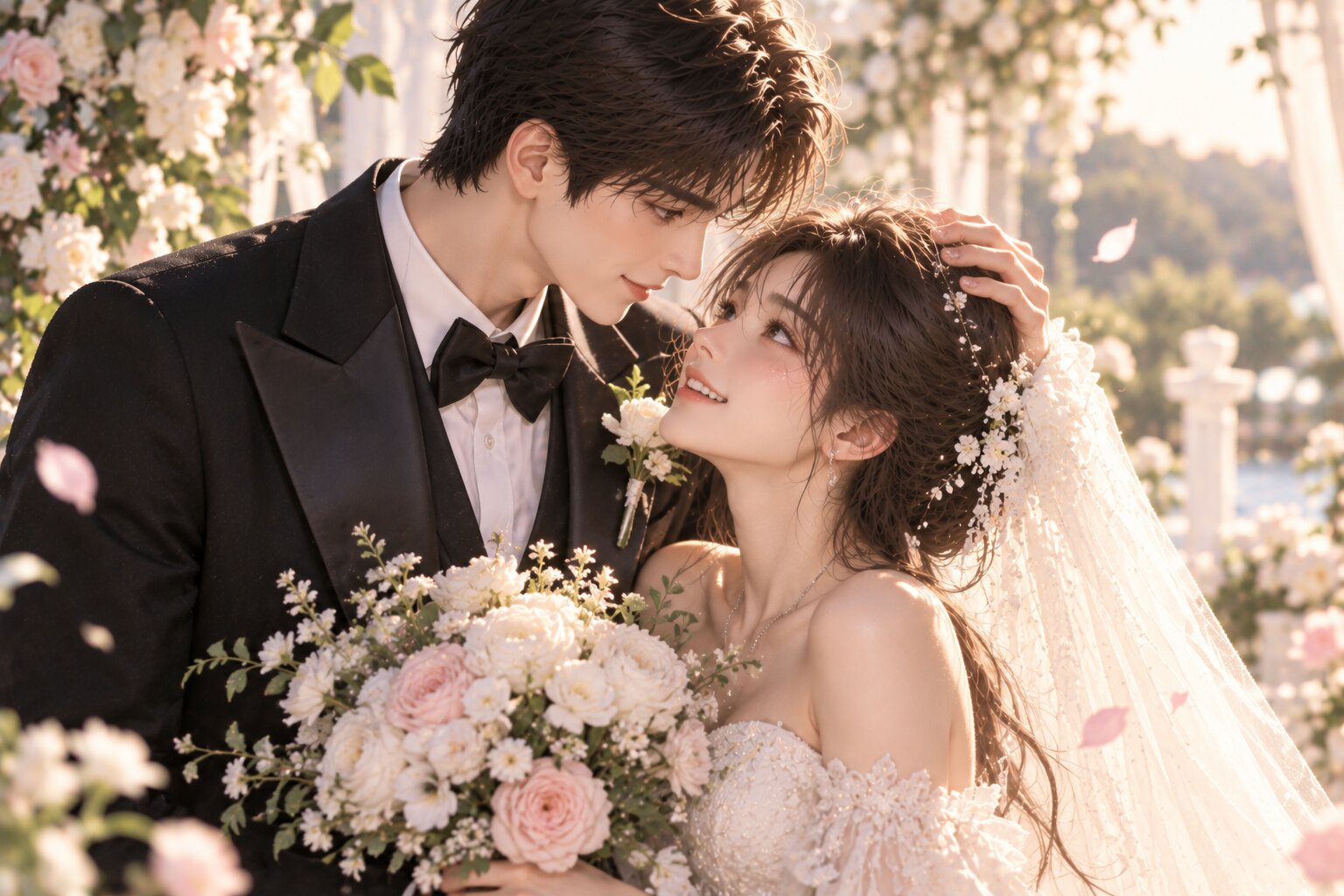 Sau những năm tháng yêu mà không dám nói, cả hai cuối cùng cũng có thể đường đường chính chính đứng cạnh người mình yêu