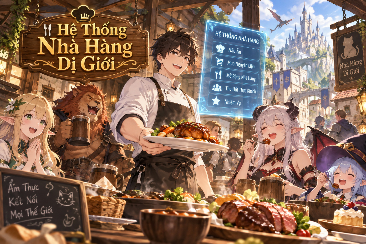Hành trình Bộ Phương sở hữu hệ thống nhà hàng kỳ lạ, mang những món ăn hấp dẫn đến dị giới và từng bước tạo dựng danh tiếng