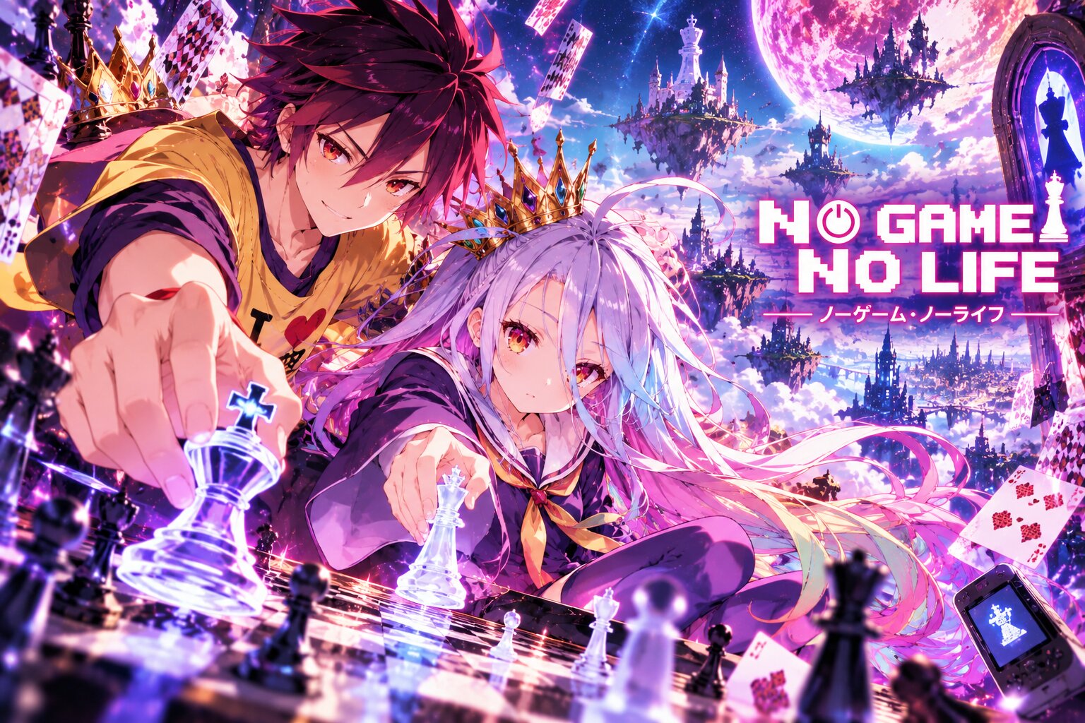 No Game No Life theo chân Sora và Shiro bước vào thế giới nơi mọi tranh chấp đều được quyết định bằng những trò chơi
