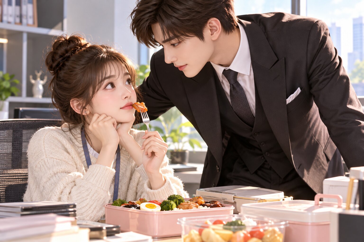 Tiết Sam Sam và Phong Đằng từ những bữa ăn giản dị dần xích lại gần nhau, tạo nên chuyện tình công sở ngọt ngào