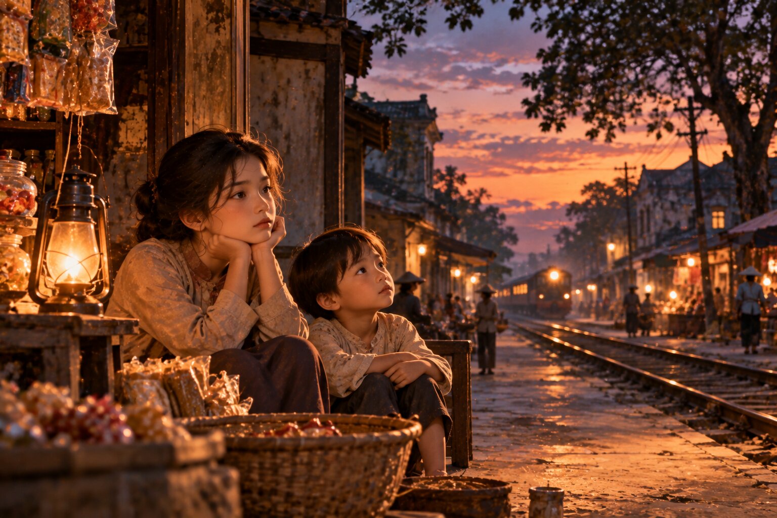 Hai Đứa Trẻ khắc họa cuộc sống phố huyện nghèo qua ánh nhìn của Liên và An, nhẹ nhàng nhưng đầy nỗi buồn man mác