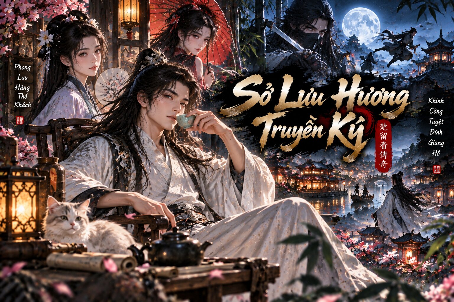 Sở Lưu Hương phiêu bạt giang hồ bằng tài trí và khinh công tuyệt đỉnh, phá giải nhiều bí ẩn giữa những cuộc tranh đấu hiểm nguy