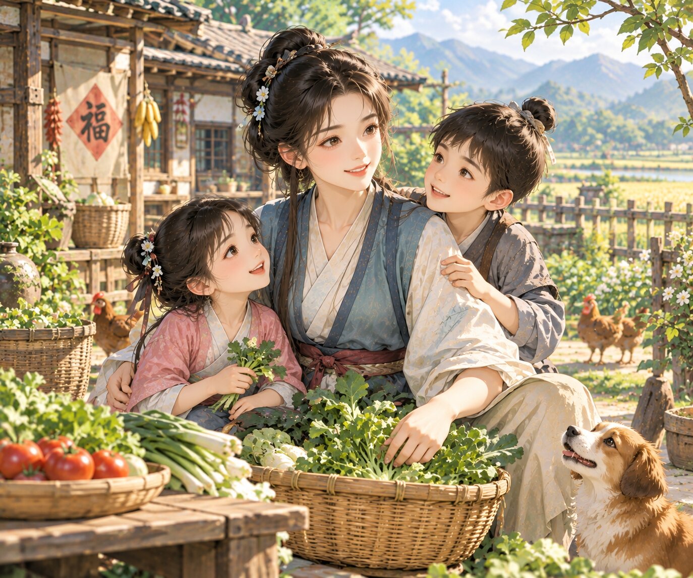 Nữ chính bắt đầu cuộc sống nông gia, dùng sự mạnh mẽ và chăm chỉ để vượt qua khó khăn, từng bước vun đắp gia đình ấm no