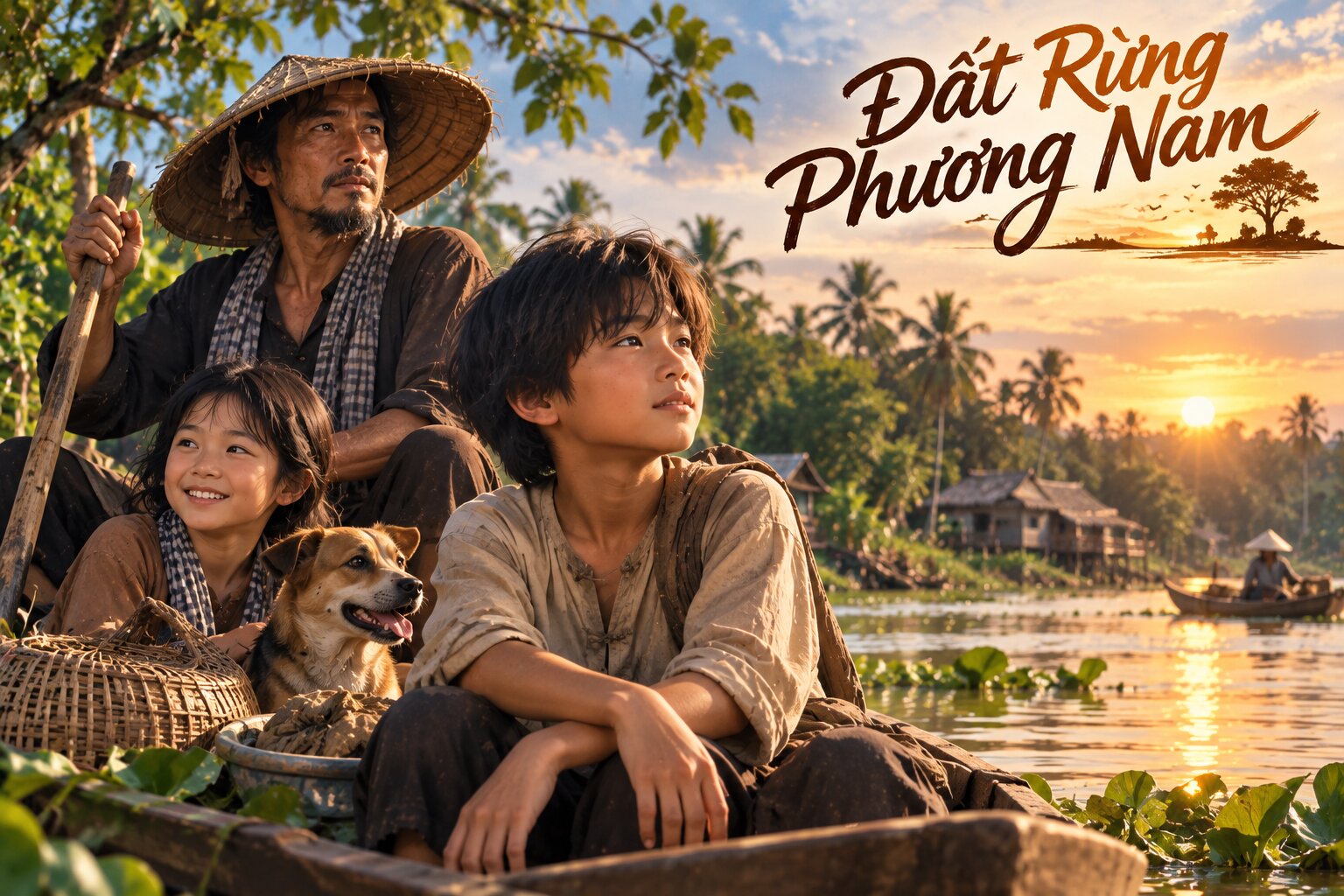 Đất Rừng Phương Nam theo chân cậu bé An khám phá miền Tây Nam Bộ với thiên nhiên rộng lớn và con người hào sảng