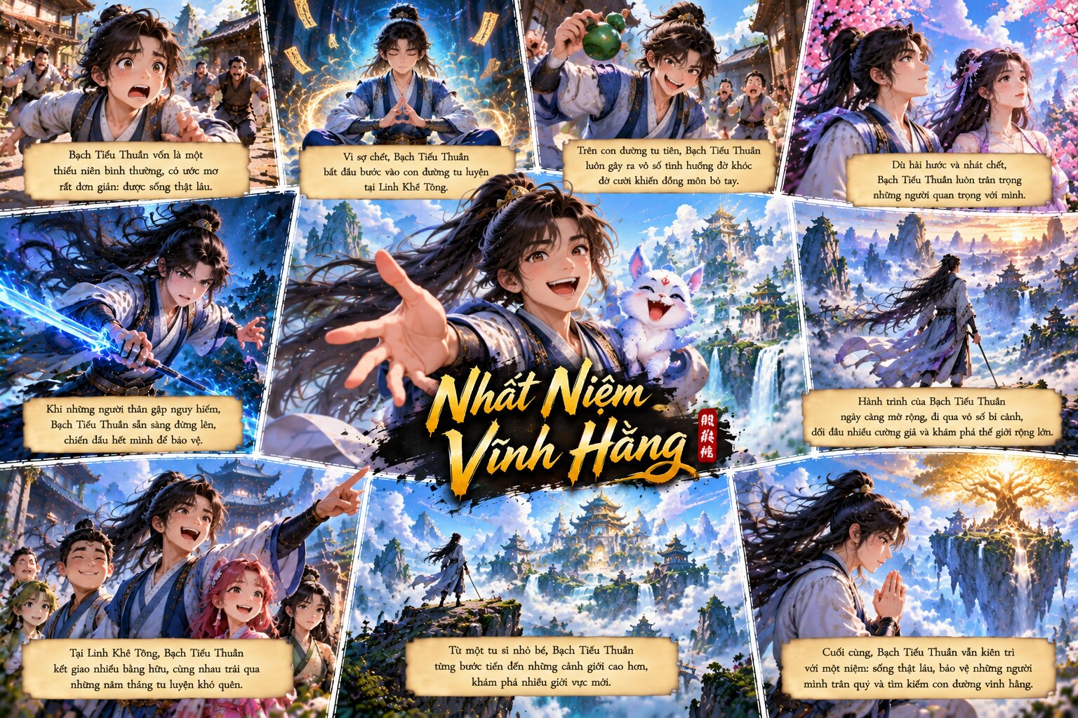 Bạch Tiểu Thuần bước vào con đường tu tiên với khát vọng trường sinh, vượt qua vô số thử thách để viết nên hành trình bất phàm