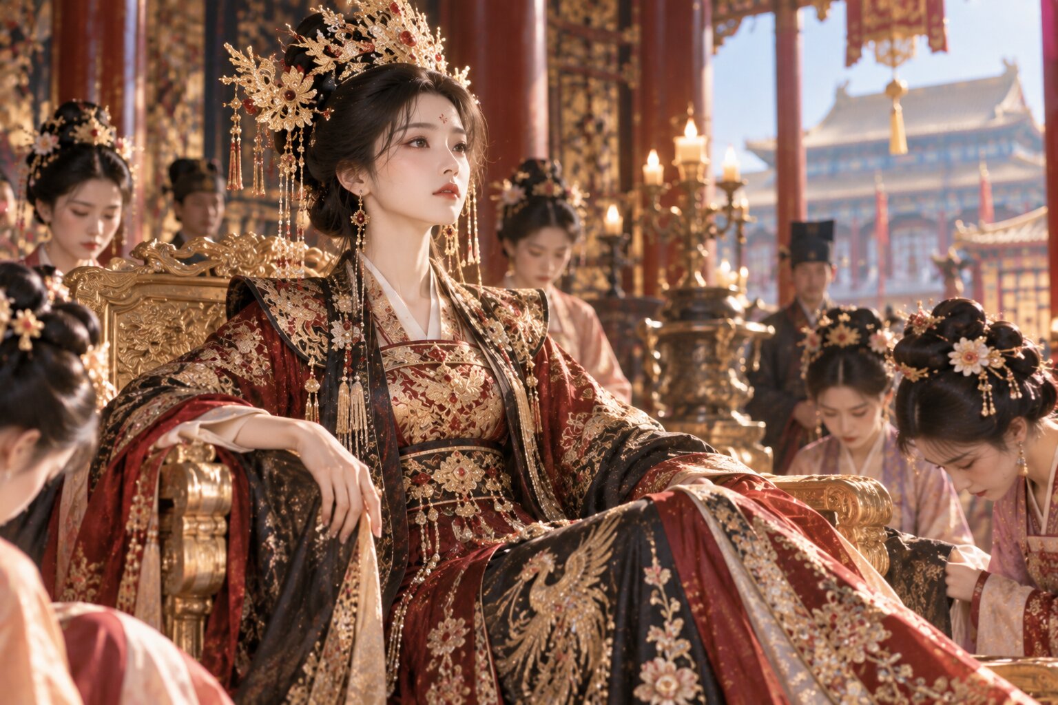 Sau những cuộc tranh đấu kéo dài trong hậu cung, nữ chính cuối cùng cũng giành được vị trí và quyền lực mà nàng từng bước hướng tới