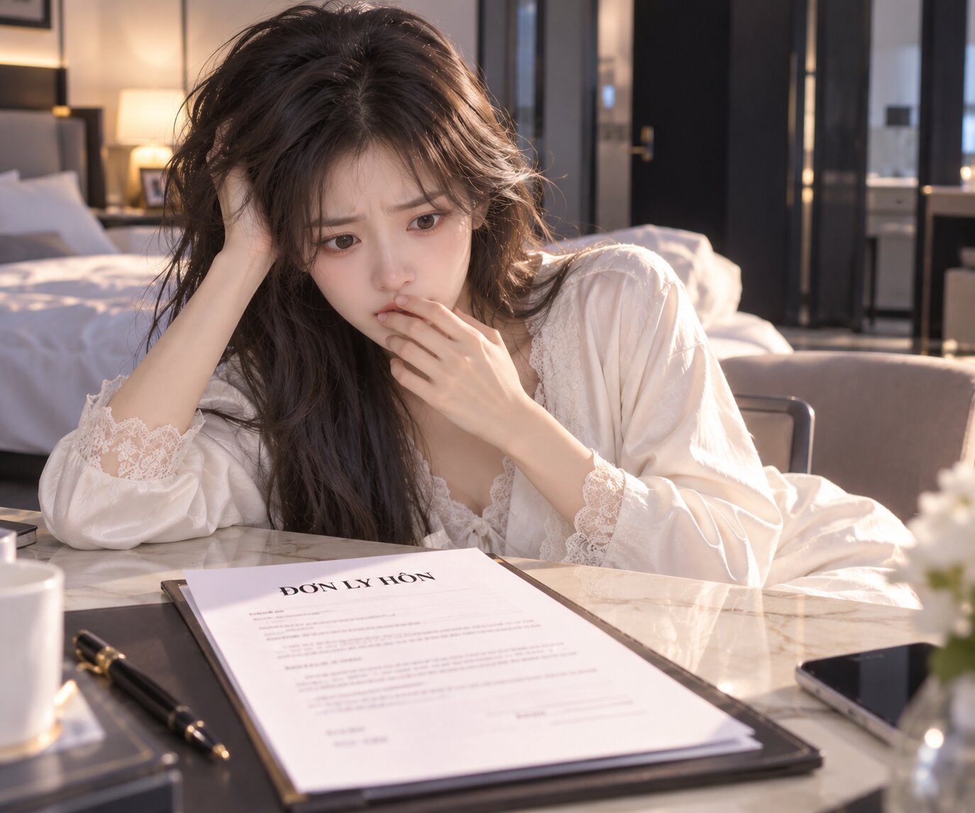 Vừa xuyên vào thế giới tiểu thuyết, Nguyễn Thu Thu đã phải đối diện với cuộc hôn nhân đứng ngay bên bờ vực tan vỡ